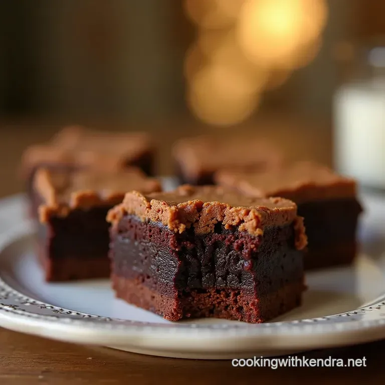 The Crinkletop King Deeply Fudgy Brown Butter Brownies presentation