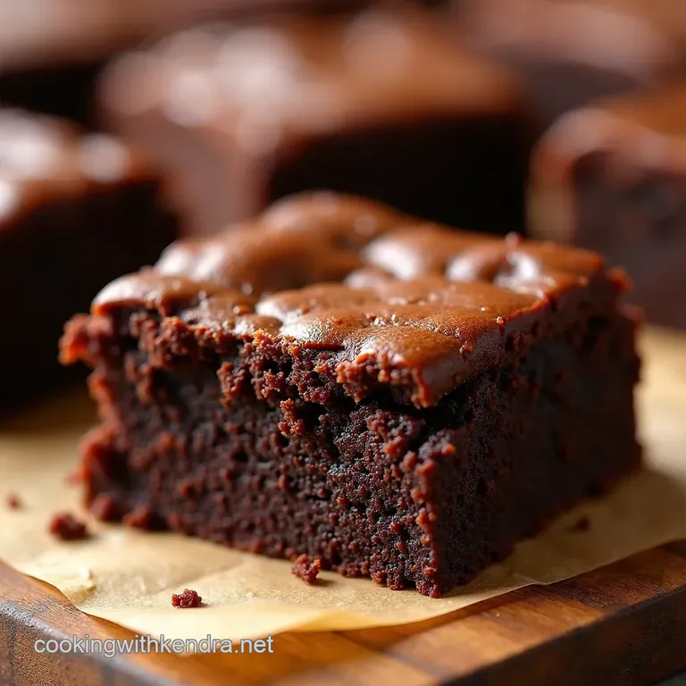 Fudgy Decadence the Ultimate Homemade Chocolate Brownies presentation