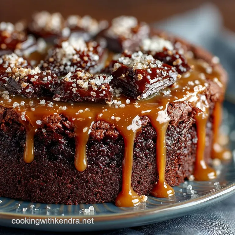 The Salted Caramel Brownie Blitz A Fudgy Sticky ShowStopping Cake