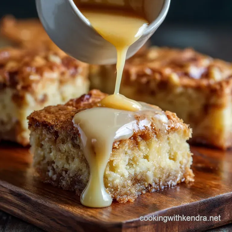 The Ultimate Fudgy White Chocolate Blondies with Maple Butter Sauce