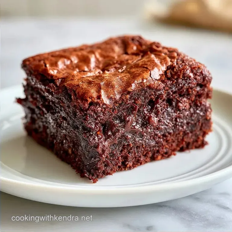 Fudgy One Bowl Zucchini Brownies