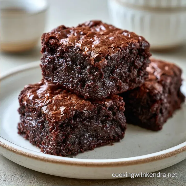 Fudgy Eggless Zucchini Brownies