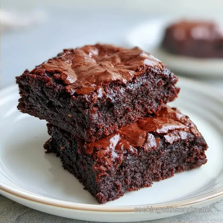 Fudgy Cocoa Zucchini Brownies