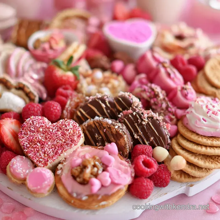 Elegant charcuterie board with cured meats, artisan cheeses, berries, and crackers arranged artfully on a wooden surface f...