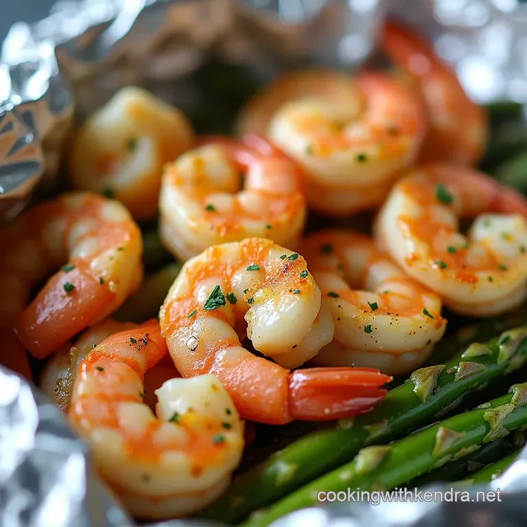 LemonHerb Coastal Supper Garlic Butter Shrimp and Asparagus Foil Packs