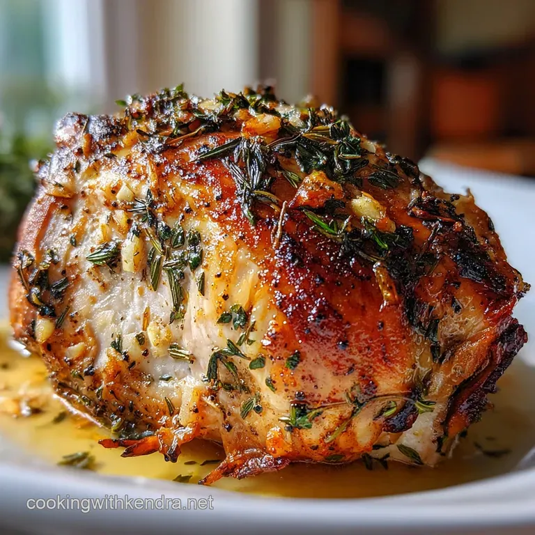 Oven-Cooked Turkey Breast with Garlic and Herbs: Buttery Interior