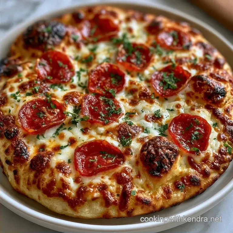 Garlic Naan Flatbread Pizza in 15 Minutes