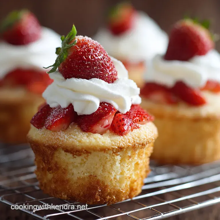 Strawberry Shortcake Cupcakes GBBO Worthy Summer Dessert