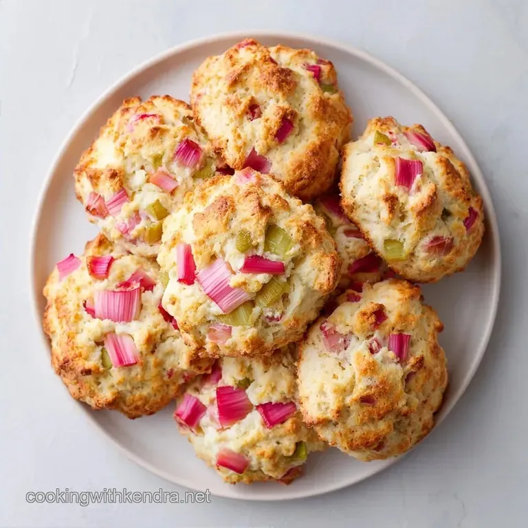 Rhubarb Scones: Golden and Tender