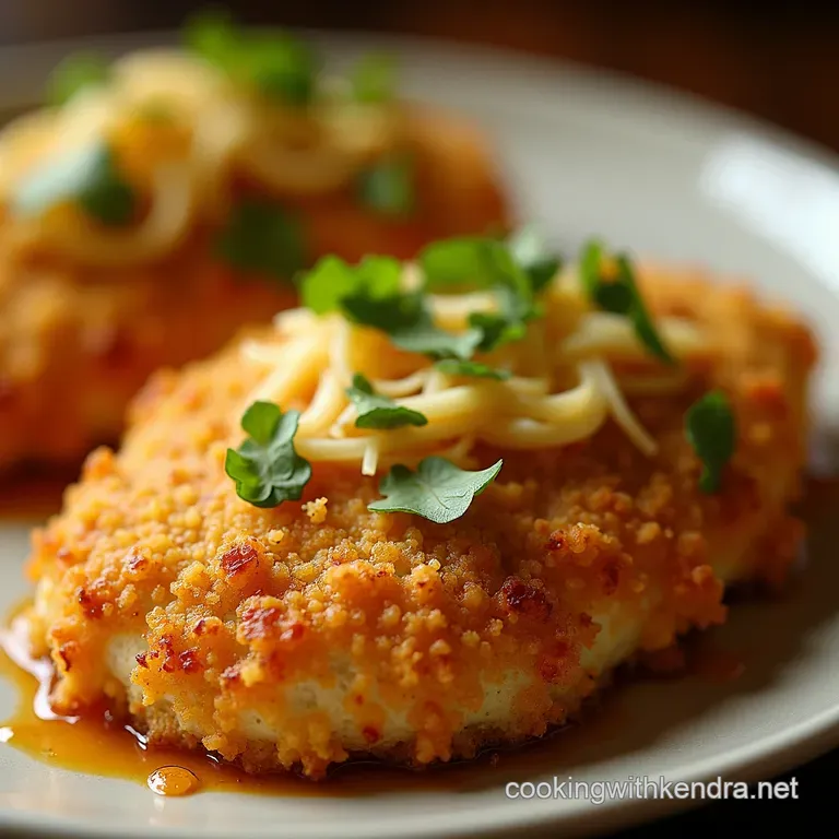 Golden Parmesan Crusted Chicken presentation