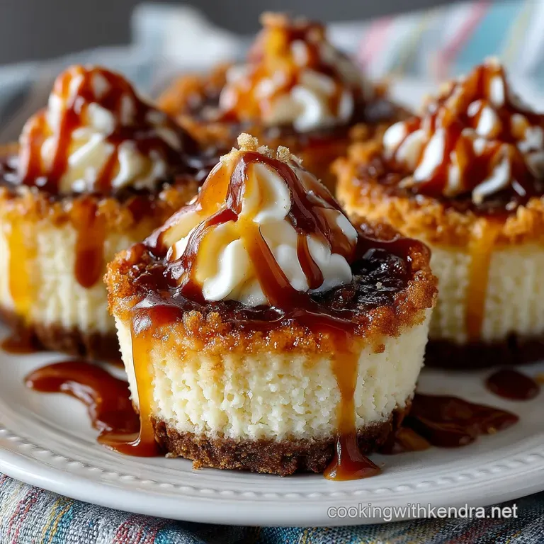 The Utterly Indulgent Salted Caramel Cheesecake Cupcakes presentation