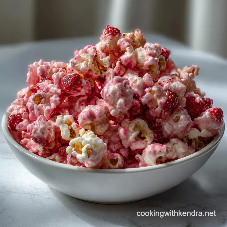 Pink Popcorn: Gourmet Strawberry Vanilla Crunch