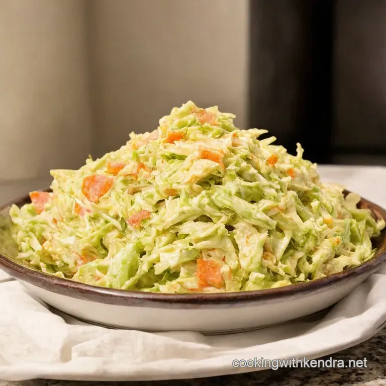 Grandma Bettys Tangy Dreamy Coleslaw presentation