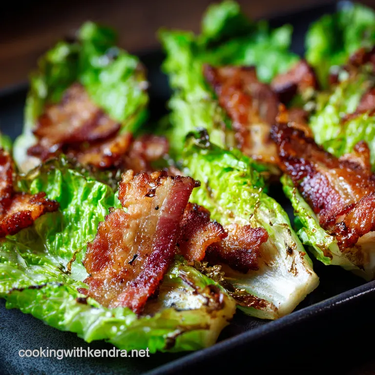 Grandma' s Updated Wilted Lettuce with Crispy Bacon & Balsamic Glaze presentation