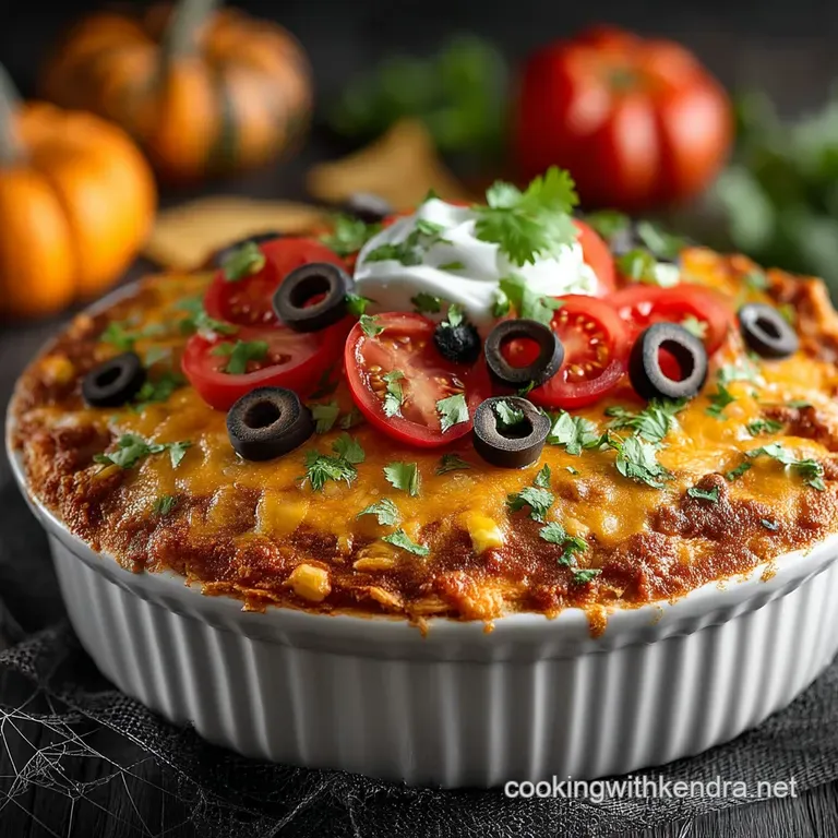 Halloween Potluck Dishes: Graveyard Dip Recipe presentation