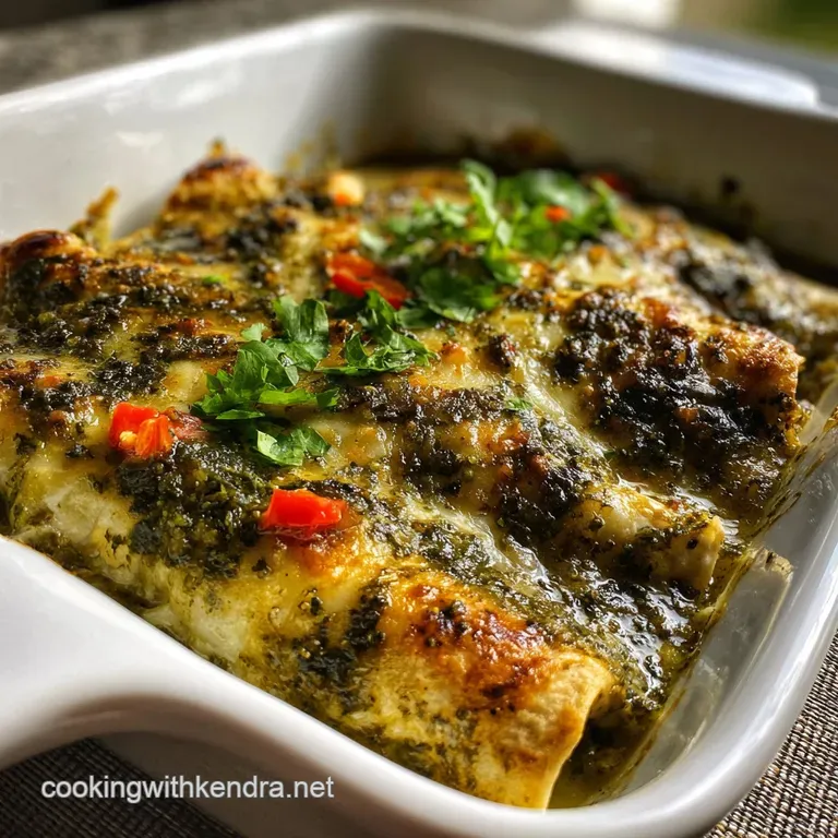 Green Chicken Enchilada Recipe with Cream Cheese