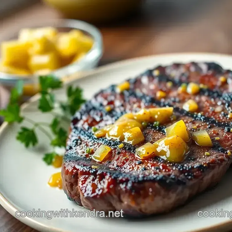 Grilled Ribeye Steak with Zesty Relish