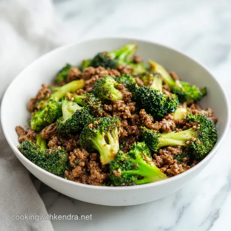 Ground Beef and Broccoli Stir Fry