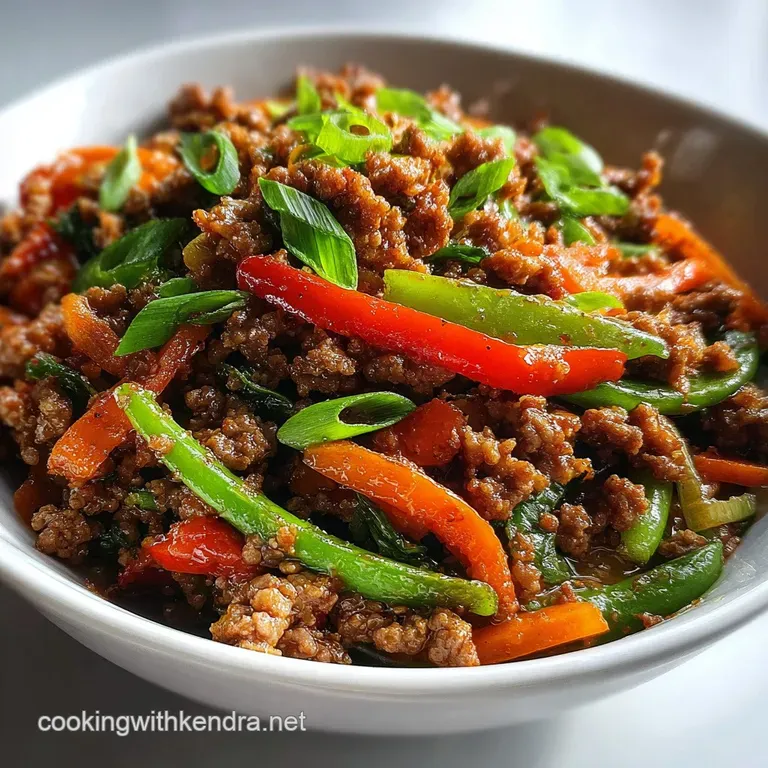 Ground Beef Stir Fry: Velvety Sauce