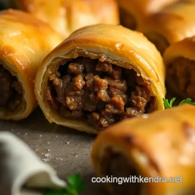 Haggis Sausage Rolls presentation