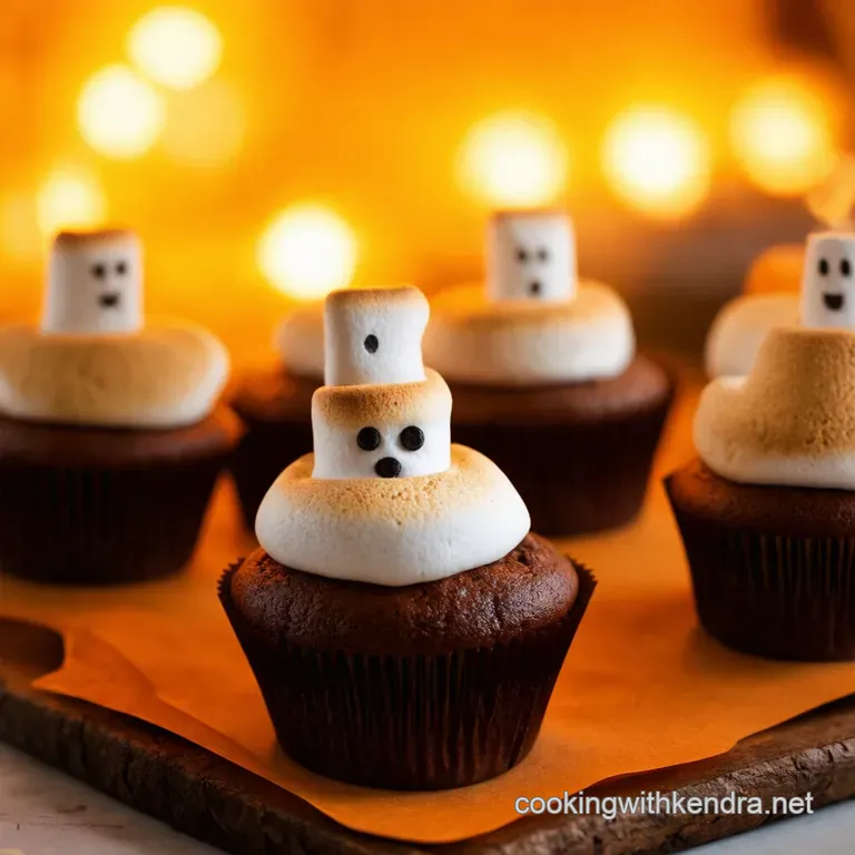 Haunted Graveyard Smores Cupcakes presentation