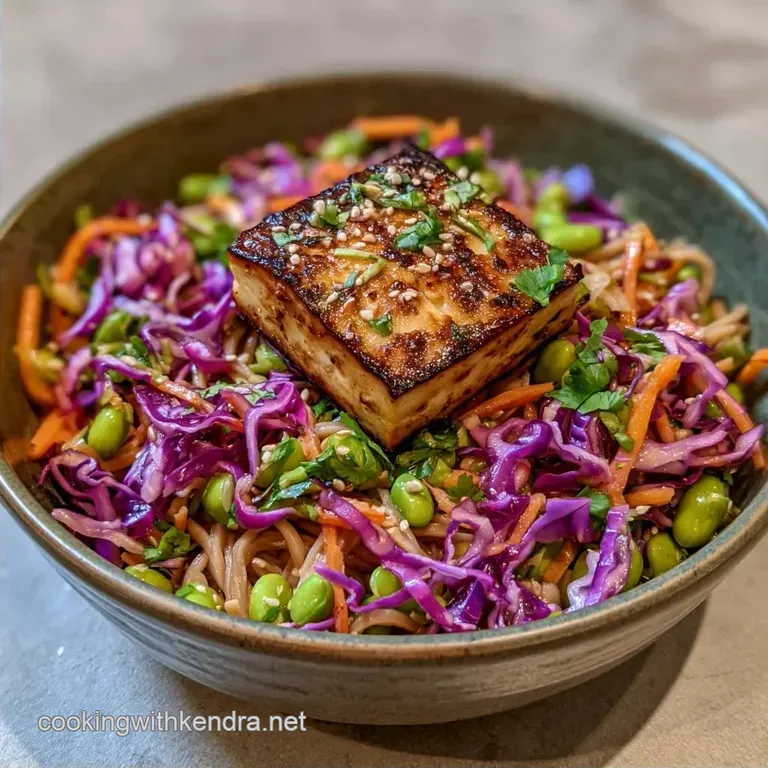Healthy Asian Pasta Bowl: Velvety Peanut Sauce