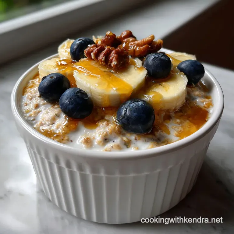 Healthy Banana Overnight Oats Easy Grabandgo Recipe presentation