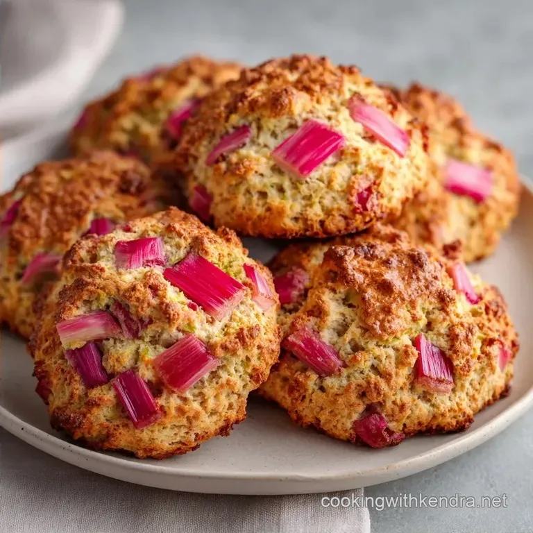Healthy Rhubarb Scones: Tender and Tart