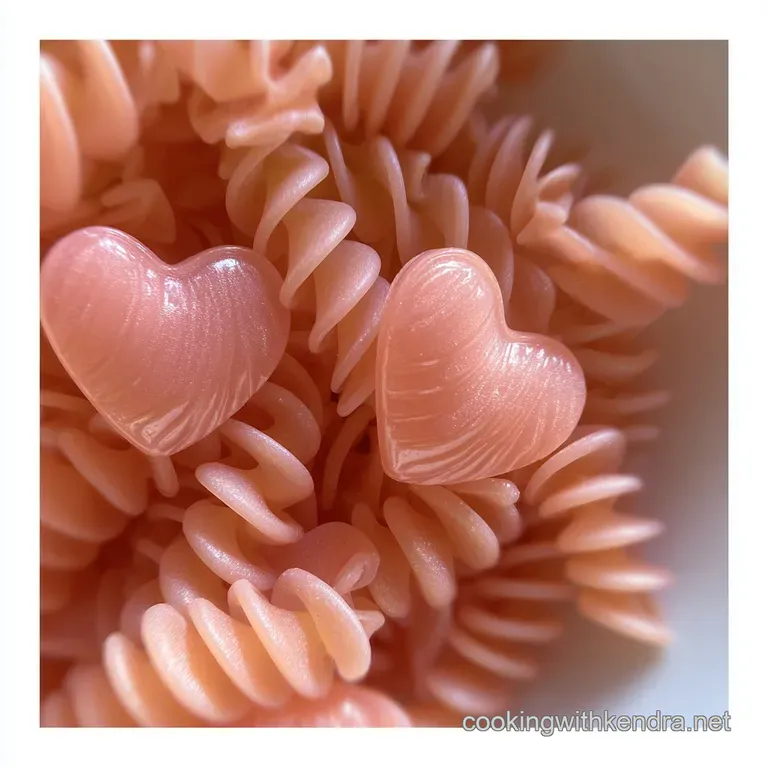 Valentines Food Idea with Heart Shaped Pasta
