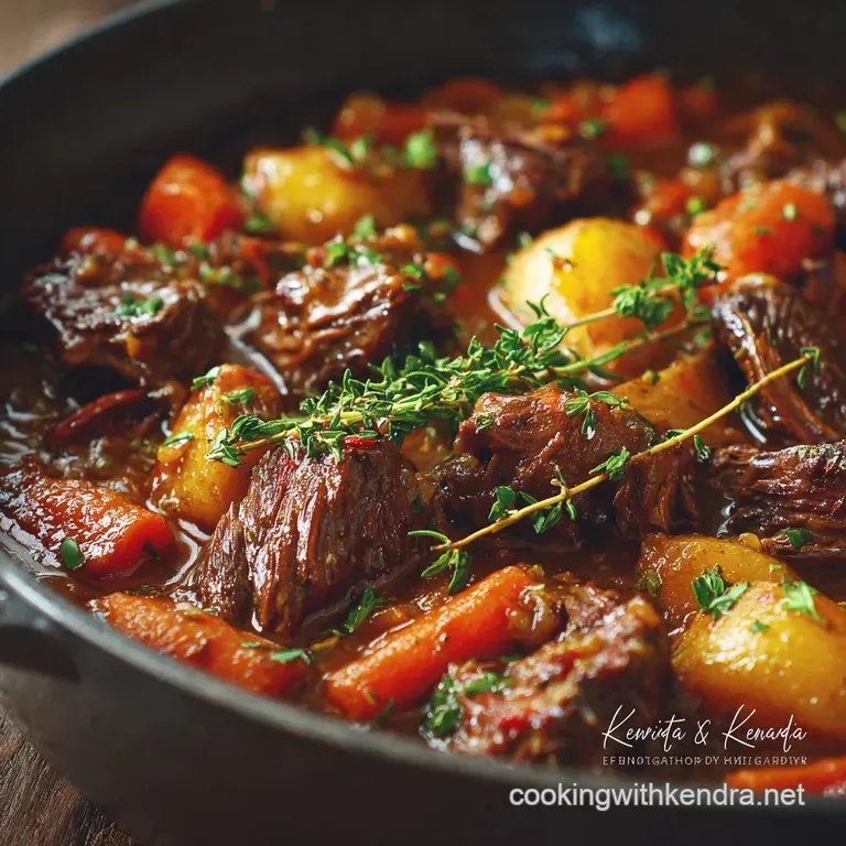 Italian Beef Stew Spezzatino Di Manzo Tender and Rich Comfort Food presentation