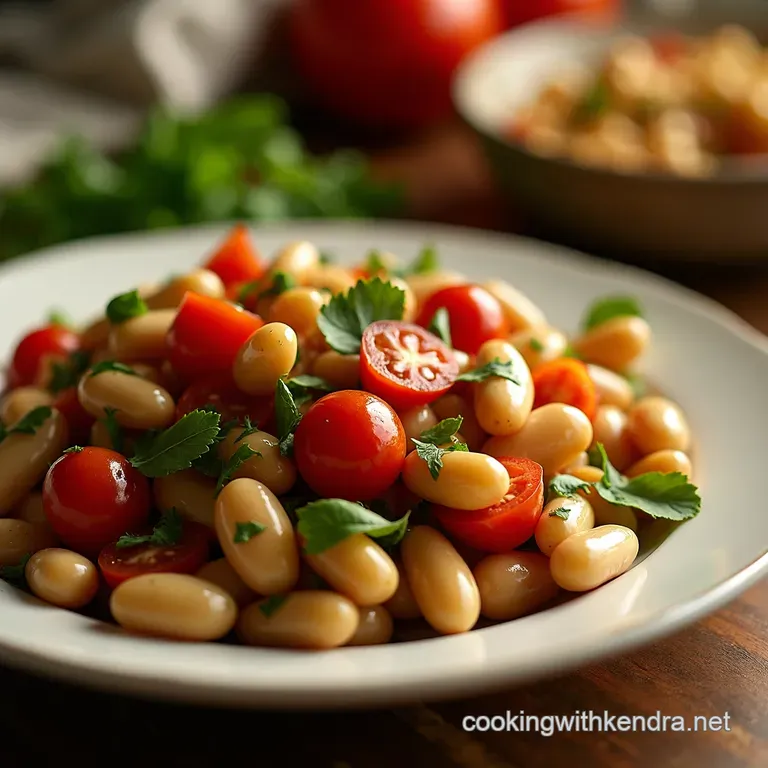 The Unbeatable Mediterranean Powerhouse Bean Salad presentation