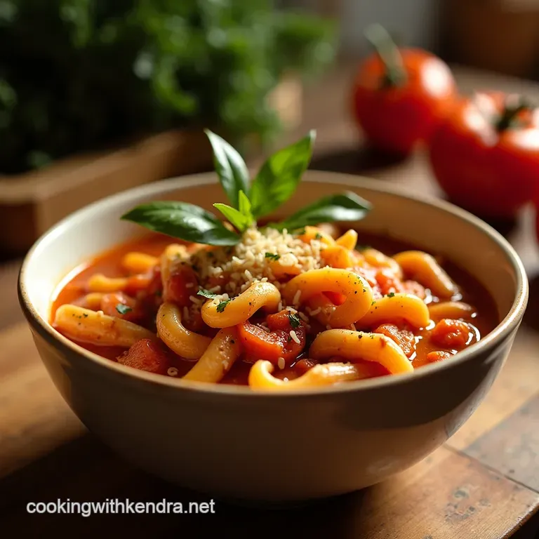 The Ultimate Comfort Bowl Authentic Hearty Pasta E Fagioli Soup presentation