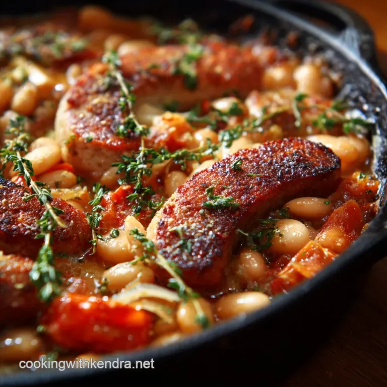 Sausage Dishes Easy: the Ultimate Hearty White Bean Weeknight Casserole presentation