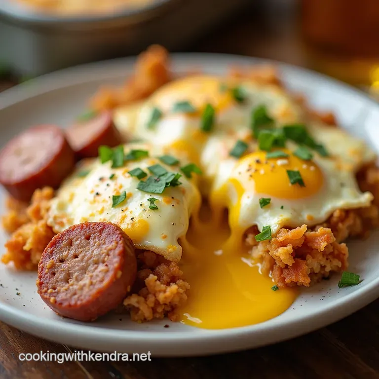 The Ultimate Weekend WakeUp Casserole Hearty Sausage Crispy Hashbrowns and Cheesy Eggs