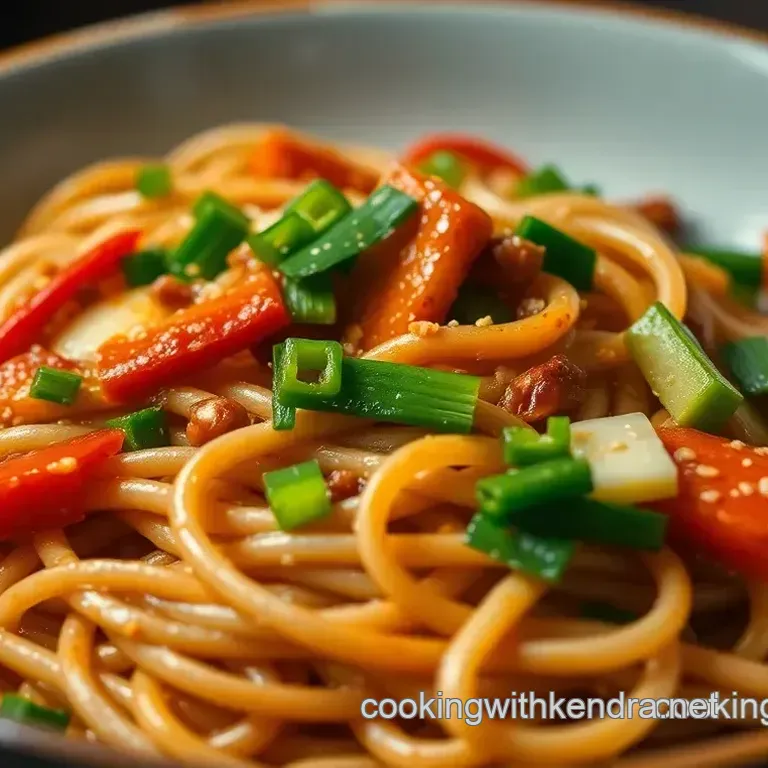 Hearty Udon Noodle Stir-Fry: A Cozy Japanese Comfort Dish