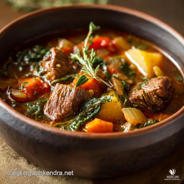 Vegetable Soup with Stew Meat: The Sunday Roast Reimagined