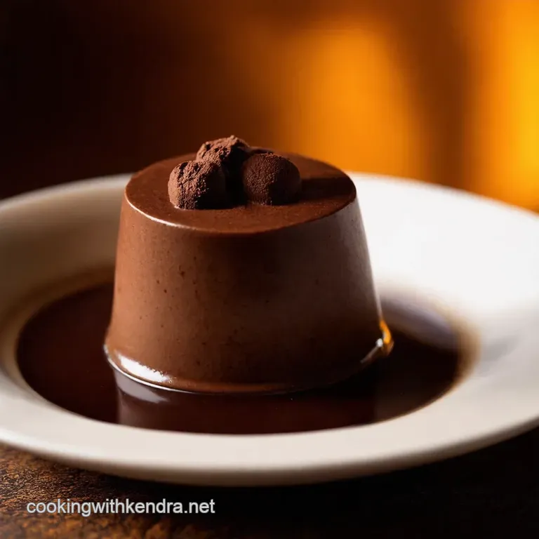 Hersheys Cocoa Milk Panna Cotta presentation