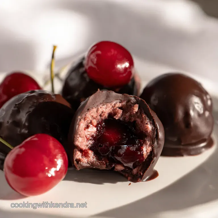 Homemade Chocolate Covered Cherries the Queens Delight presentation