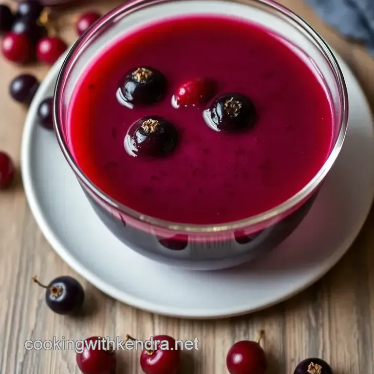 Homemade Crème de Cassis: The Velvet Elixir presentation