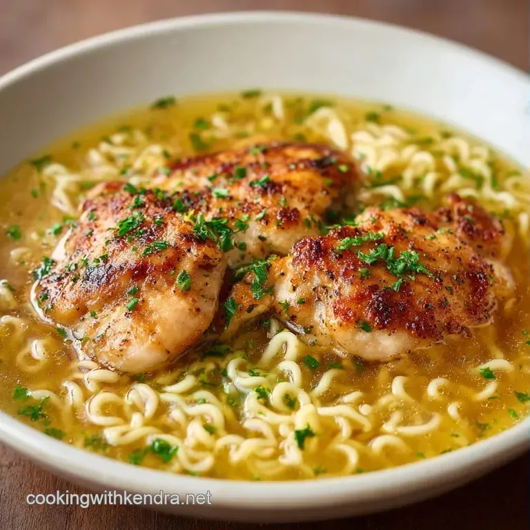 A steaming ceramic bowl filled with curly noodles, tender meat slices, and a perfectly jammy soft-boiled egg.