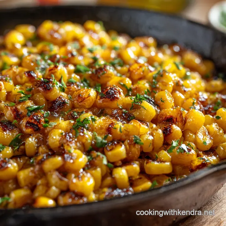 Honey Butter Skillet Corn: the Golden Hour Sweet Savory Side Dish presentation
