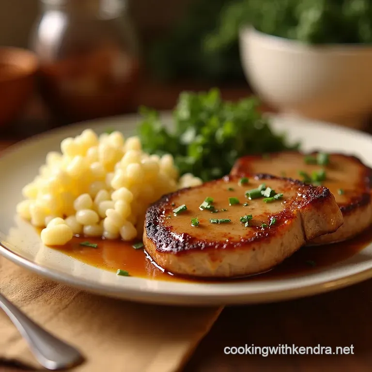 Set It and Forget It Honey Garlic Crock Pot Pork Chops Forktender Goodness presentation