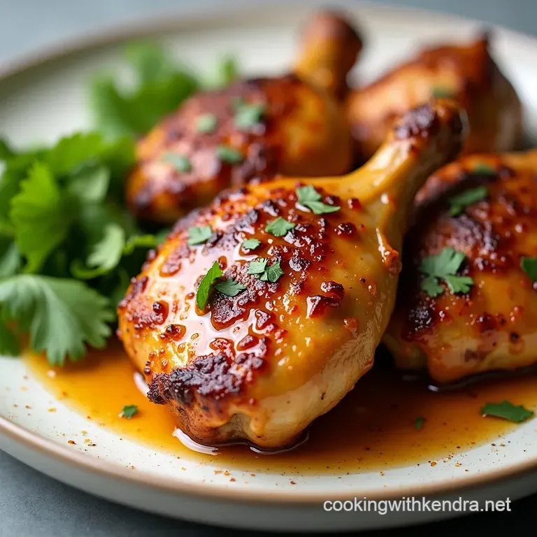 HoneyGarlic Glazed Chicken Thighs with LemonHerb Rice