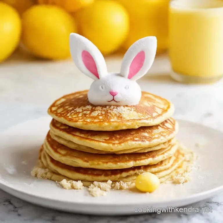 Hoppy Easter Bunny Pancakes presentation