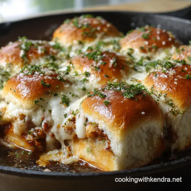 Hot Italian Sub Sliders: The Ultimate Cheesy Garlic-Buttery Deli Bake