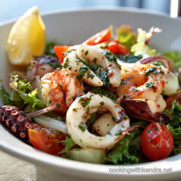 Seafood Salad: the Bright Restaurant-Quality Amalfi Coast Insalata Di Mare presentation