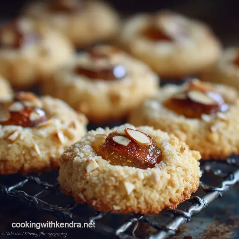 Italian Thumbprint Cookies Auntie Marias Tender Almond Ricotta Recipe presentation