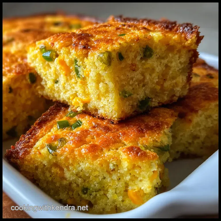 Jalapeno Cheddar Cornbread with Crisp Edges