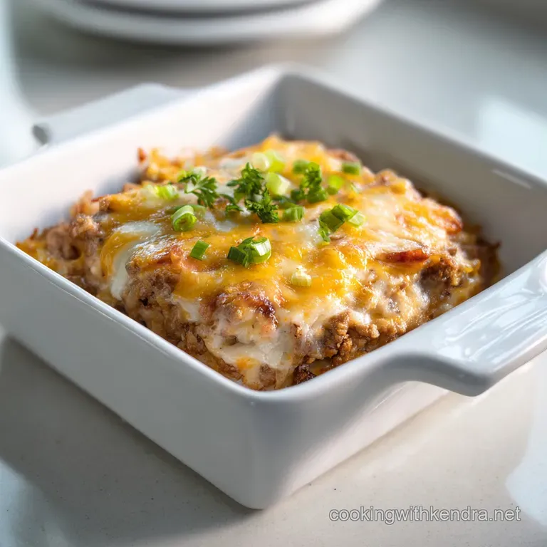 John Wayne Casserole: Tex-Mex Beef and Biscuit Bake