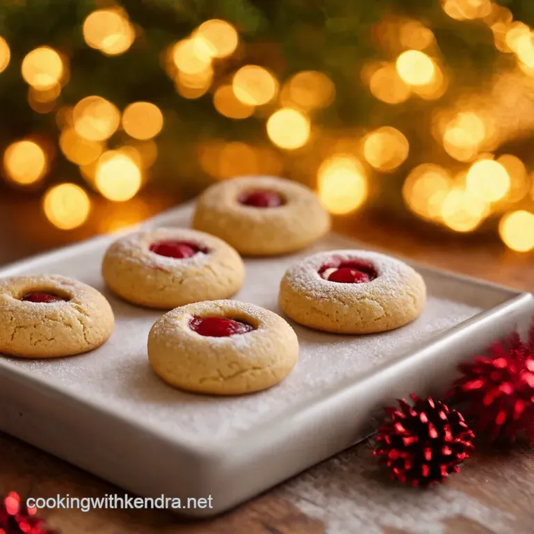 Jolly Holly Thumbprint Cookies a Christmas Classic presentation